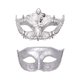thumbnail image 1 of Cateissary 2x máscara de bola de tamaño ajustable para fiestas de disfraces y actuaciones máscara facial de disfraces máscara para ojos Kits de decoración para fiestas estilo 15, 1 of 6