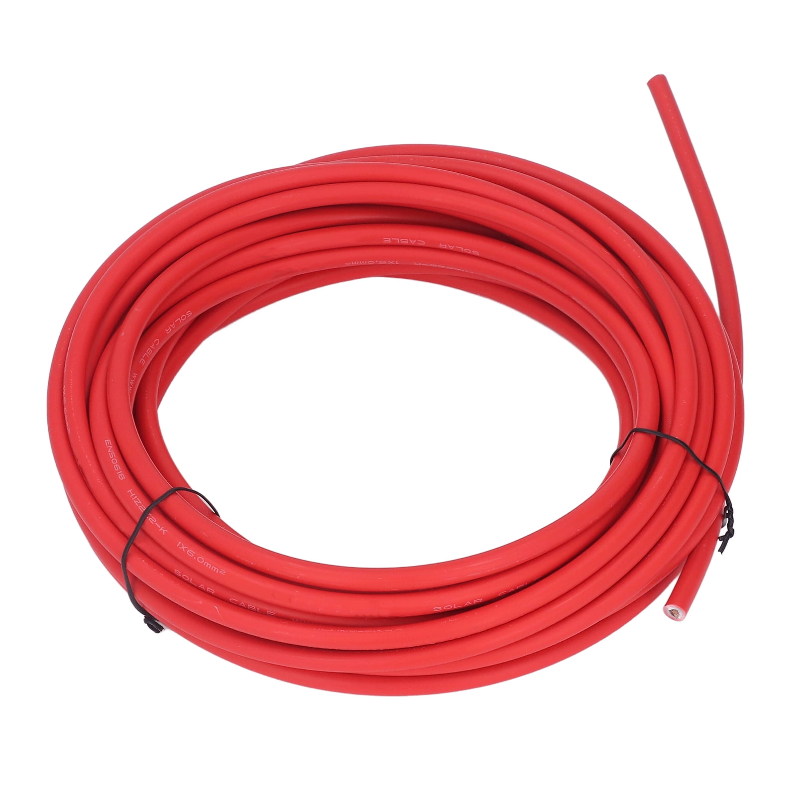 Solar Panel Wire, XLPE Tinned Copper PV Cable Temperature Resistant Power Saving 6mm² For