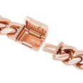 thumbnail image 4 of Teissuly Mens Miami Cuban Link Chain Necklace 12mm Prong Cuban Chain 18 Inch Length Hip Hop Jewely, 4 of 5
