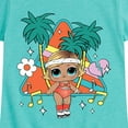 thumbnail image 3 of LOL Surprise! Dolls - Boogie Babe - Retro Style with Palm Trees - Toddler & Youth Girls Short Sleeve Graphic T-Shirt, 3 of 5