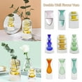 thumbnail image 3 of Modern Crafts Container Home Decoration Double Wall Flower Vase Hydroponic Clear Glass Vase Plant Glass Bottle D, 3 of 8