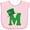 AD-Pink, variant on Inktastic Irish St Patricks Day Letter M Monogram Boys or Girls Baby Bib