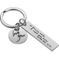 thumbnail image 1 of Porte-clés "Drive safe" en Acier Inoxydable Argent, 1 of 4
