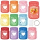 thumbnail image 2 of Fiudx Juego de Tarjetas de Regalo para San Valentín, Diseño de Botella Flotante, Patrones de Mariposas Al Azar, Regalo para El Aula, Lindas Tarjetas de Felicitación, Empaquetado En Caja de Papel, Mar, 2 of 3