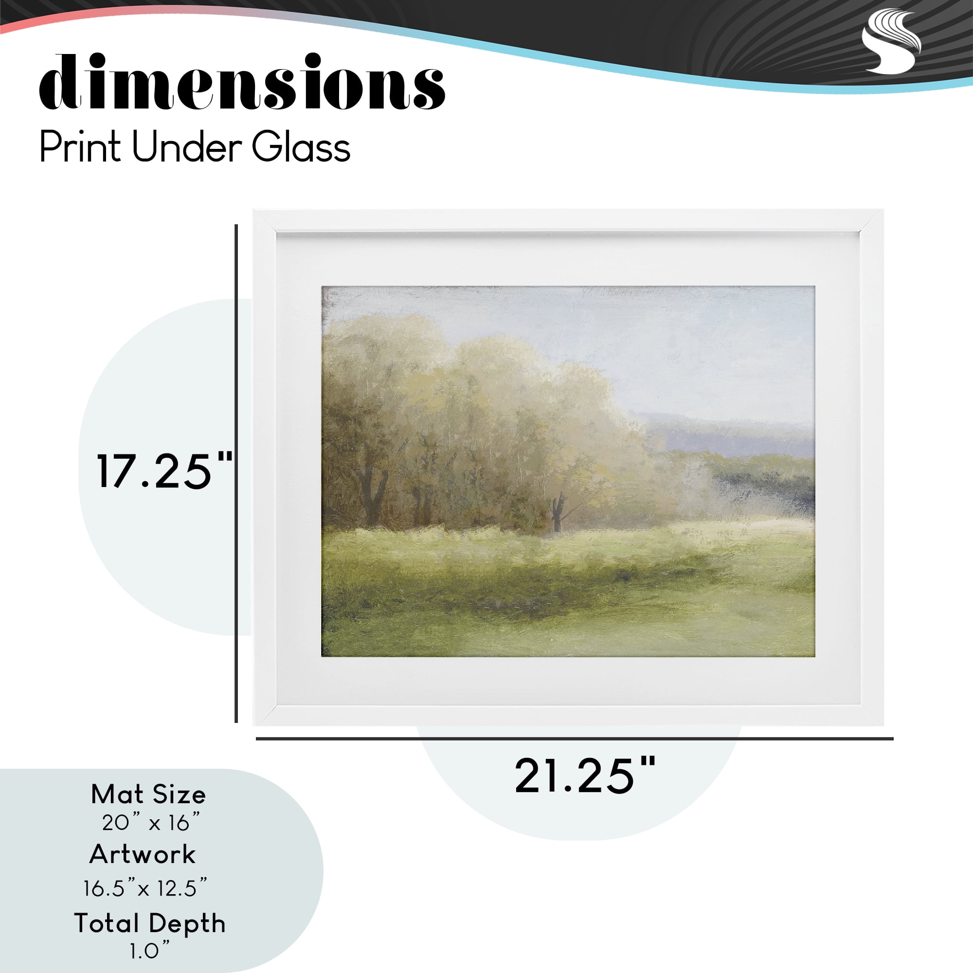 Stupell Industries Within a Familiar Place Landscape White Framed Print Under Glass, design by Michael Marcon