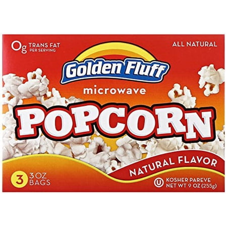 Golden Fluff Popcorn Microwave (12x9OZ )