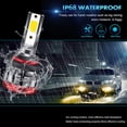 thumbnail image 3 of Labymos 2PCS 9006/HB4 LED Fog Light Bulbs 3000K Yellow 3000 Lumens 30W High Power LED, 3 of 7
