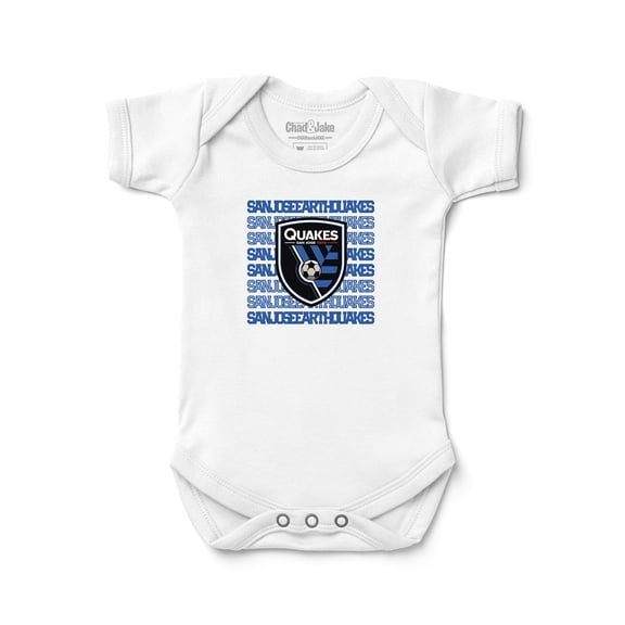 Newborn & Infant Chad & Jake White San Jose Earthquakes Retro Bodysuit