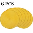 thumbnail image 3 of Round Braided Placemats Set of 6 Table Mats for Dining Tables Woven Washable Non-Slip Place mats 15 Inch, Yellow, 3 of 8