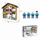 thumbnail image 4 of Bloques de construcción ciudad nieve policía rescate niño pequeñas partículas combate insertado rompecabezas bloques de construcción juguete niños, 4 of 4