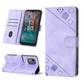 thumbnail image 1 of Compatible with Nokia C12 Classic Embossed PU Leather Case with Card Holder Shockproof Cover, 1 of 5