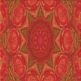 thumbnail image 1 of Ahgly Company Machine Washable Indoor Square Transitional Orange Red Orange Area Rugs, 6' Square, 1 of 7