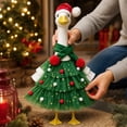 thumbnail image 3 of Christmas Porch Goose Outfit, Porch Geese Costume | Christmas Tree Tulle Dress with Santa Hat & Scarf, Decor Clothes for Lawn Goose Statue, Farm Yard Outdoor Christmas Decor, Red, 3 of 6