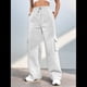 thumbnail image 4 of Pantalones Deportivos Cargo para Mujer, Holgados, de Forro , de Pierna , Elásticos, de Cintura Alta, Informales, para Senderismo, para Otoño. M, 4 of 7
