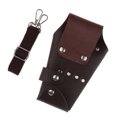 thumbnail image 3 of Bolsa de Cuero PU Multi Función Almacenamiento de Tijeras Peines Clips de Peluquería Barber Sunnimix Barber Waist Holster, 3 of 8