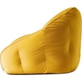thumbnail image 3 of Urban Shop Velvet Plush Bean Bag Sofa Chair for Kids & Adults, Yellow, 27" D x 27" W 32" H, 3 of 5