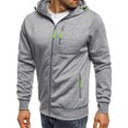 thumbnail image 2 of Faithtur Men's Pullover Zipper Outer Wear Jacket Leisure Full Warm Top, 2 of 5