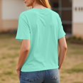 thumbnail image 4 of Lumtrix Summer Tops for Women Spring Short Sleeve Shirts Beach Vacation Plus Size Workout Tshirts Casual Clothes 2025 Mint Green XL, 4 of 6