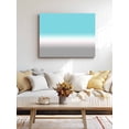 thumbnail image 4 of Teal White Grey Ombre Wall Art for Living Room,Canvas Picture Wall Decor for Bathroom Bedroom,Blue Modern Abstract Aesthetics Painting Artwork for Office Kitchen Hallway Dining Room Decor 16"x20", 4 of 8