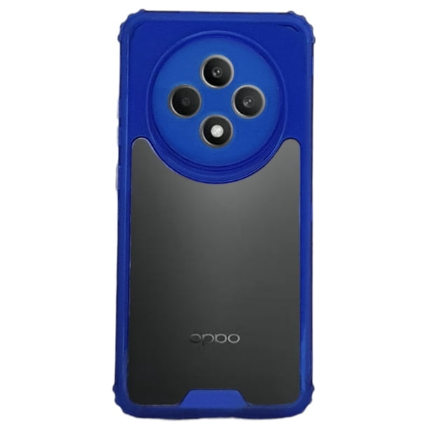 Funda Otter 360 Contonor De Color Uso Rudo Para Oppo Reno 12F Azul Más 2 Micas De Cristal