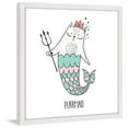 thumbnail image 3 of Marmont Hill "Purrmaid 01" by Shayna Pitch Framed Painting Print, 3 of 5