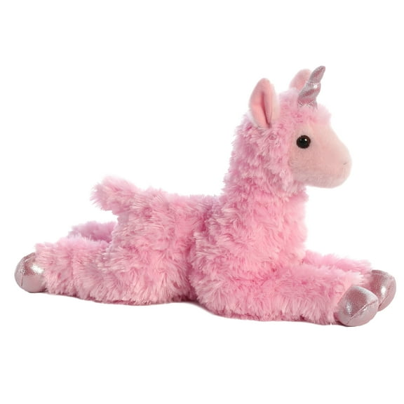 Aurora - Medium Pink Flopsie - 13" Llamacorn - Adorable Stuffed Animal