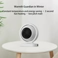 thumbnail image 2 of Tignapoo Compact Portable Fan Heater for Home, Office, and Bathroom - Fast Heating, 110V, White, 20.5x17x14cm, 380W, One-Button Control, 2 of 6