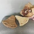 thumbnail image 4 of SikaFu Versatile Handmade Crochet, Mesh, Large Brimmed Straw Hat For Children, Summer Korean Version Fisherman Hat For Outings, Sun Hat, Foldable At Will, 4 of 6
