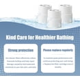 thumbnail image 3 of 3-Pack Replacement Filter for JOLIE Shower Head, Compatible with JOLIE Shower Filter Cartridge, Reduces Chlorine, Heavy Metals & Impurities, Softens Skin & Hair, 3 of 6