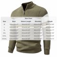 thumbnail image 3 of Babcutegg Big and Tall Mens Quarter Zip Sweater Stand Collar Color Block Knit Pullover Casual Fall Winter Top Size 3XL, 3 of 5