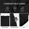 thumbnail image 5 of Asklazy Womens Flowy A-Line Long Skirt Pleated Elastic High Waist Drawstring Skirts with Pockets,Mother's Day,Black,L, 5 of 9