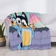 thumbnail image 6 of Lsque Bluey Print Flannel Throw Blanket, Ultra-soft Blanket for Bed, Couch, Car, Hypoallergenic Anti-pilling blanket-50"x40", 6 of 8