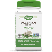 Nature's Way Valerian Root Traditional Sleep Aid* Dietary Supplement, 100 Count
