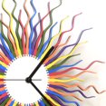 thumbnail image 5 of Ardeola - Medusa Rainbow XL - 23.5 in Analog Battery Powered Boho Sunburst Wall Clock, 5 of 11