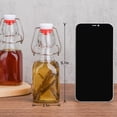 thumbnail image 3 of Botellas de vidrio WILLDAN de 120 ml, paquete de 12, herméticas con tapa abatible, 3 of 7