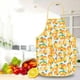 thumbnail image 2 of Delantal con estampado de frutas, para chef, cocina y repostería, con bolsillo, color limón, 2 of 8