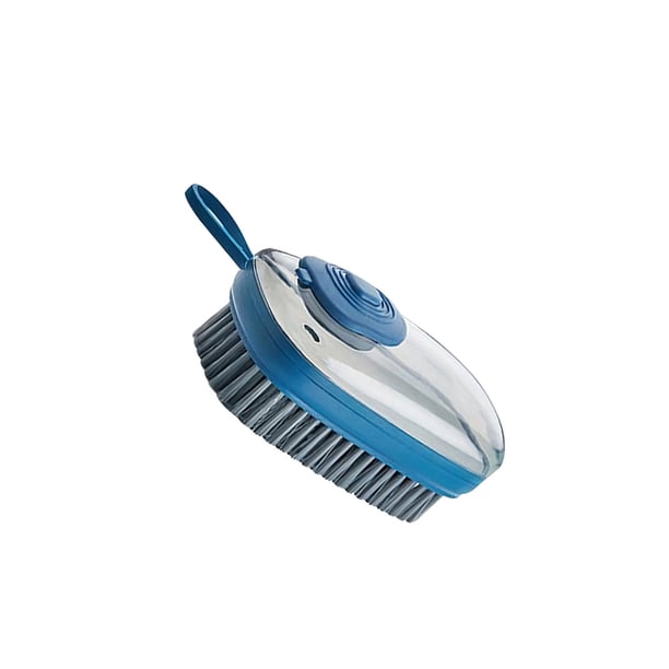 Cateissary Cepillo de limpieza multifuncional, herramienta de limpieza doméstica de plástico, dispensador de jabón líquido portátil, cepillos de Suministros de limpieza para el hogar lago azul Cateissary HA081396-01