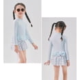 thumbnail image 6 of REDARER Girls Swimwear Set Long Sleeve Floral Print Polyester Cute Japanese Style Swimsuits for Toddler,Girls Swimsuit,2-4 Years, 6 of 8