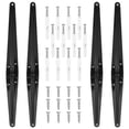 thumbnail image 3 of Metal Shelf Brackets 4 Sets L Shape Design Wall Mounted For Office Use 30.00X25.00X4.00cm Shelving Support, 3 of 3