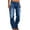 Stone Wash, variant on Straight Leg Jeans For Women Ripped Hem Low Waisted Jeans For Women