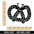 thumbnail image 2 of Kawaii Pretzel Cute Self-Inking Rubber Stamp Ink Stamper - Black Ink - Large 1-1/2 Inch, 2 of 7