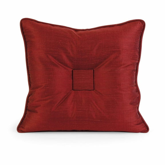 IMAX Corporation IK Paola Thai Silk Decorative Pillow in Red