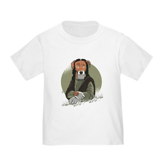 CafePress - Mona Lisa Dog T Shirt - Cute Toddler T-Shirt, 100% Cotton