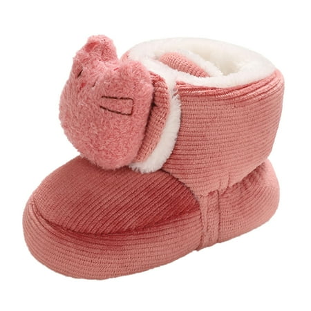 

fvwitlyh Gilrs Boots Booties Baby Girl Baby Girls Boys Cotton Booties Winter Warm Slippers Snow Boots Size 3 Boots for Girls