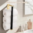 thumbnail image 2 of Paper Towel Holder Under Cabinet, Adhesive Paper Towel Rack for Kitchen, Bathroom, Paper Towel Holder Wall Mount (Gold), 2 of 5