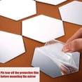 thumbnail image 3 of 12 piezas de pegatinas de espejo de pared, espejos de pared, pegatinas de pared hexagonales acrílicas para decoración del hogar, dormitorio, sala de estar, 46*40*23mm, 3 of 5
