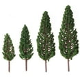 thumbnail image 4 of Raindrops Plastic Model Trees for Decor Use with Realistic Green Leaves and Trunk 8pcs Variety in Sizes, 4 of 8