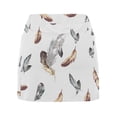 thumbnail image 4 of Fsqjgq Tennis Skirt Elegant Skirts for Women Long Skirt Falda Flowy Skirt Tennis Skirt Golf Skorts Athletic High Waisted with Pockets Inner Shorts Sport Workout Pleated Mini Skirt with Underpants L, 4 of 6