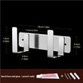 thumbnail image 4 of Wall Mounted Pan Cover Rack Detachable Stainless Steel Double Hook Pot Cover Holder Free Punch Storage Cutting Board Rack Kitchen Organizer Shelf, 4 of 9