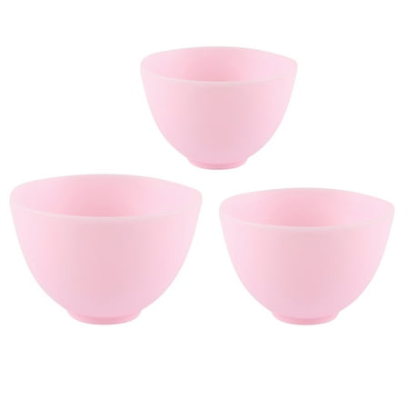 

3Pcs Plastic Facial Mask Mixing Bowls Mask Stirring Bowls Cosmetic Beauty Tool